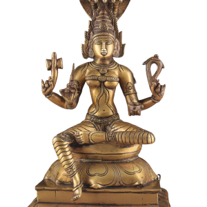 Brass Mariamman Idol - 12" Divine Mother Goddess Statue | Strength & Protection Symbol